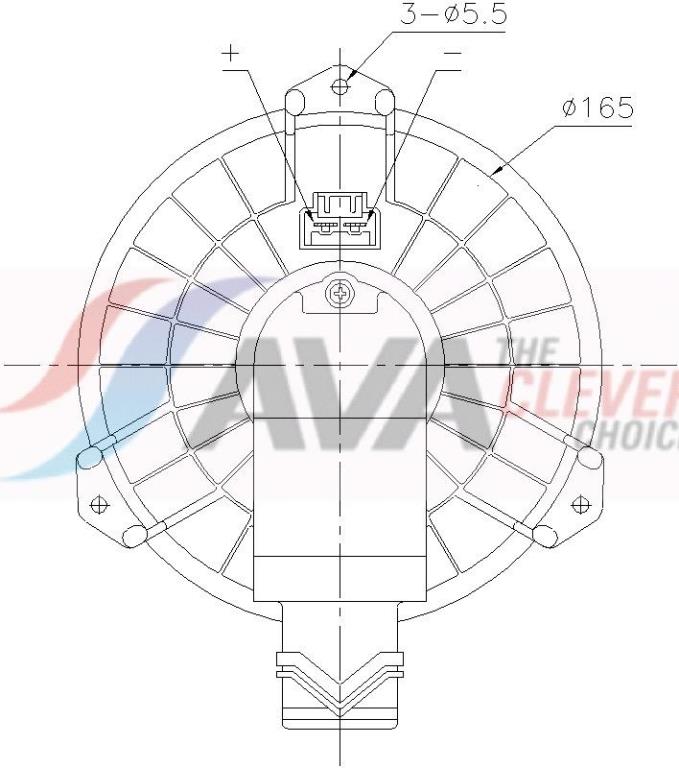 Ventilador habitáculo AVA Deutschland GmbH ref. FD8725