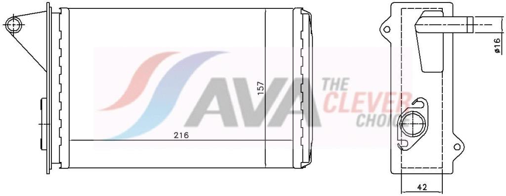Radiateur de chauffage AVA Deutschland GmbH ref. FT6087