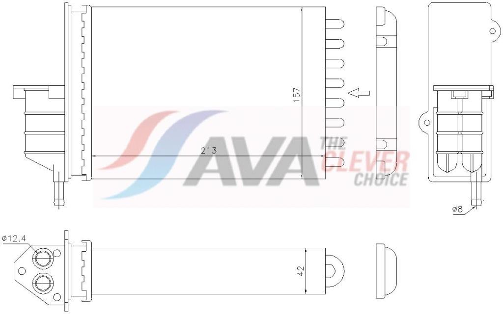 Radiateur de chauffage AVA Deutschland GmbH ref. FTA6259