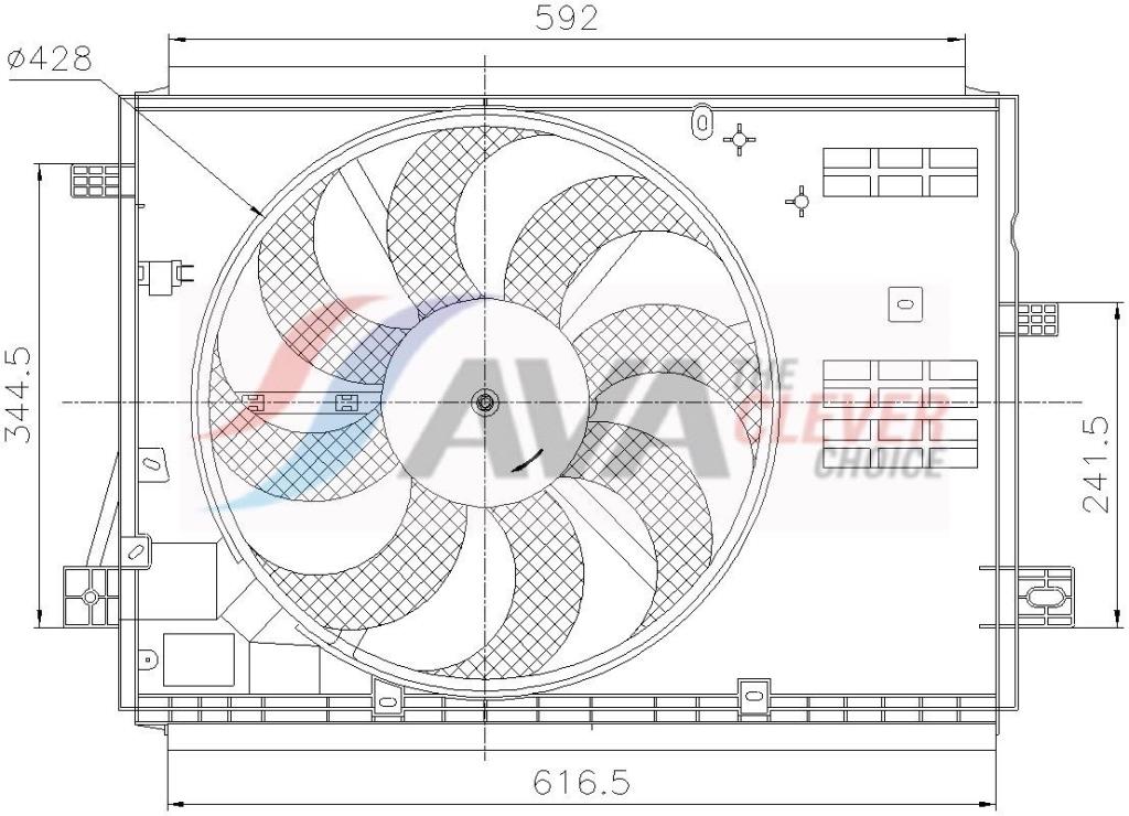 Ventilador do motor AVA Deutschland GmbH ref. PE7441