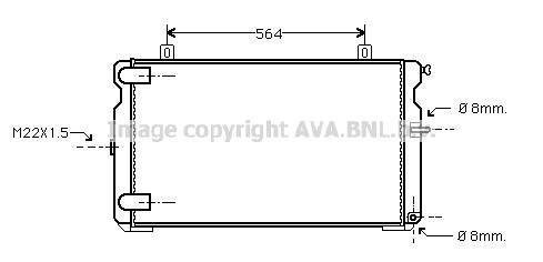 Radiateur moteur (Radiateur de refroidissement) AVA Deutschland GmbH ref. CN2008