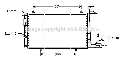 Radiateur moteur (Radiateur de refroidissement) AVA Deutschland GmbH CN2033