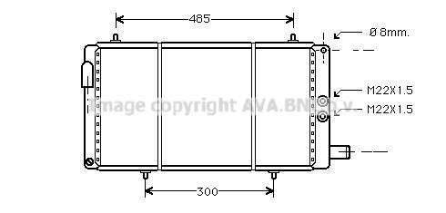 Radiateur moteur (Radiateur de refroidissement) AVA Deutschland GmbH CN2035