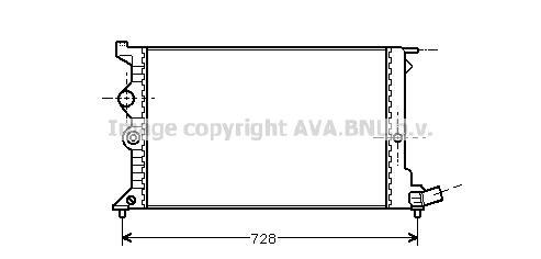 Radiateur moteur (Radiateur de refroidissement) AVA Deutschland GmbH CN2072
