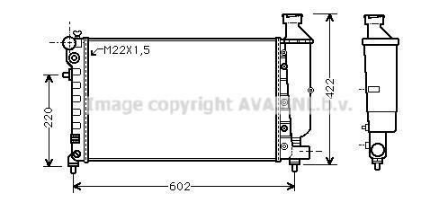 Radiateur moteur (Radiateur de refroidissement) AVA Deutschland GmbH CN2116