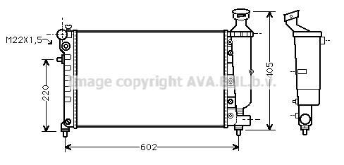Radiateur moteur (Radiateur de refroidissement) AVA Deutschland GmbH CN2118