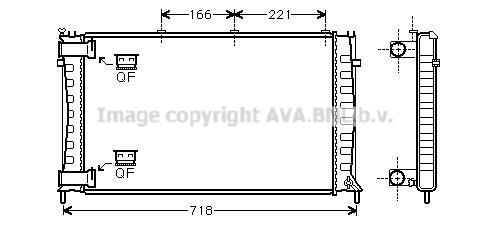 Radiateur moteur (Radiateur de refroidissement) AVA Deutschland GmbH ref. CN2143