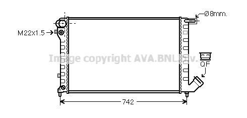 Radiateur moteur (Radiateur de refroidissement) AVA Deutschland GmbH CN2159