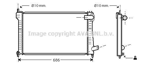 Radiateur moteur (Radiateur de refroidissement) AVA Deutschland GmbH CN2182