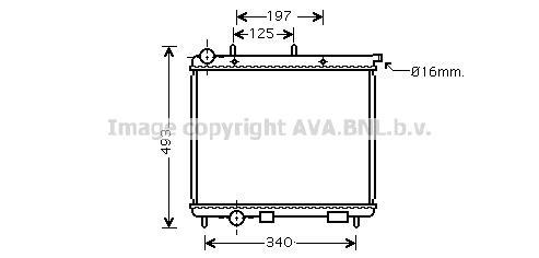 Radiateur moteur (Radiateur de refroidissement) AVA Deutschland GmbH CN2189