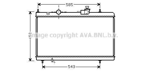 Radiateur moteur (Radiateur de refroidissement) AVA Deutschland GmbH ref. CN2228