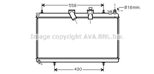 Radiateur moteur (Radiateur de refroidissement) AVA Deutschland GmbH CN2229