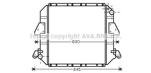 Radiateur moteur (Radiateur de refroidissement) AVA Deutschland GmbH ref. DN2317