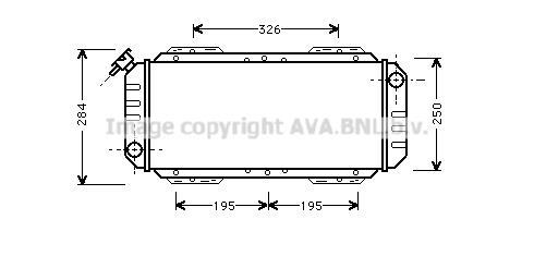 Radiateur moteur (Radiateur de refroidissement) AVA Deutschland GmbH FD2008