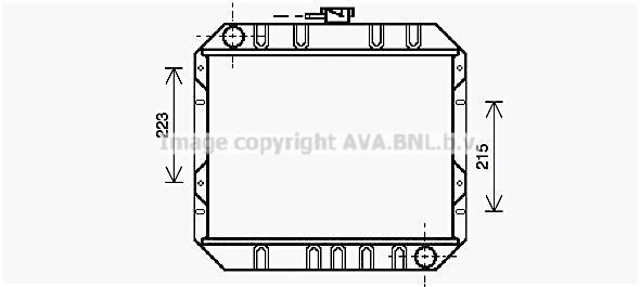 Radiateur moteur (Radiateur de refroidissement) AVA Deutschland GmbH ref. FD2016
