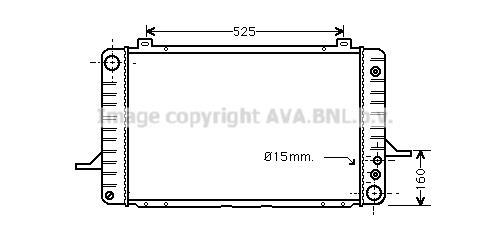 Radiateur moteur (Radiateur de refroidissement) AVA Deutschland GmbH FD2032