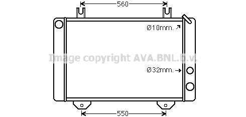 Radiateur moteur (Radiateur de refroidissement) AVA Deutschland GmbH FD2038