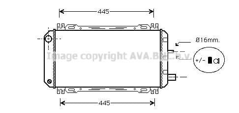 Radiateur moteur (Radiateur de refroidissement) AVA Deutschland GmbH FD2048
