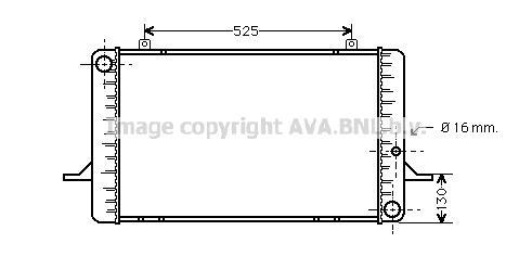Radiateur moteur (Radiateur de refroidissement) AVA Deutschland GmbH FD2049