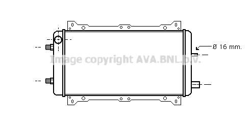 Radiateur moteur (Radiateur de refroidissement) AVA Deutschland GmbH FD2066