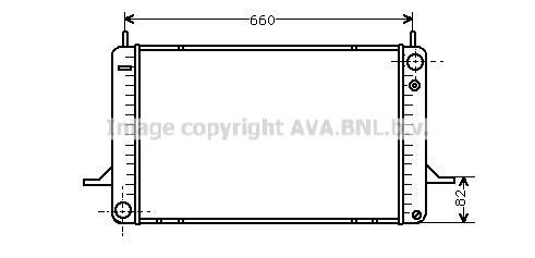 Radiateur moteur (Radiateur de refroidissement) AVA Deutschland GmbH FD2074