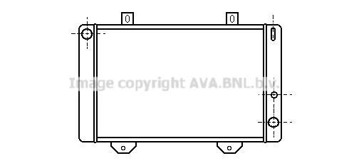Radiateur moteur (Radiateur de refroidissement) AVA Deutschland GmbH FD2075