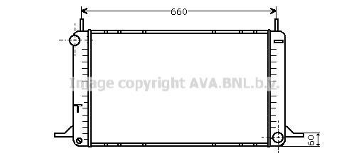 Radiateur moteur (Radiateur de refroidissement) AVA Deutschland GmbH FD2076