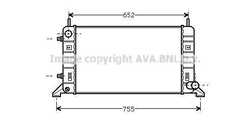 Radiateur moteur (Radiateur de refroidissement) AVA Deutschland GmbH FD2079