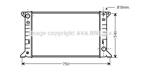 Radiateur moteur (Radiateur de refroidissement) AVA Deutschland GmbH FD2085