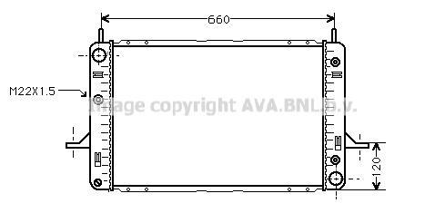 Radiateur moteur (Radiateur de refroidissement) AVA Deutschland GmbH FD2121