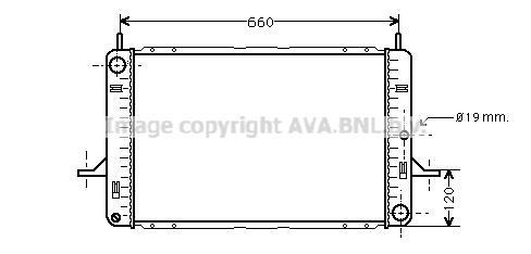 Radiateur moteur (Radiateur de refroidissement) AVA Deutschland GmbH FD2122