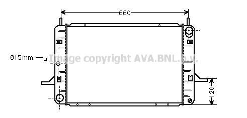 Radiateur moteur (Radiateur de refroidissement) AVA Deutschland GmbH FD2123