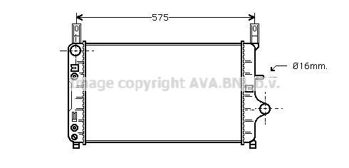 Radiateur moteur (Radiateur de refroidissement) AVA Deutschland GmbH FD2128