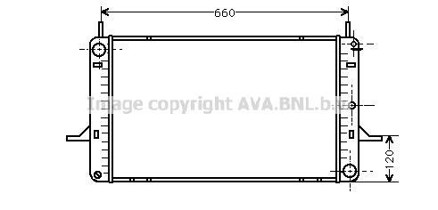 Radiateur moteur (Radiateur de refroidissement) AVA Deutschland GmbH FD2156