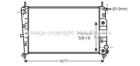 Radiateur moteur (Radiateur de refroidissement) AVA Deutschland GmbH FD2197