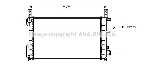 Radiateur moteur (Radiateur de refroidissement) AVA Deutschland GmbH FD2198