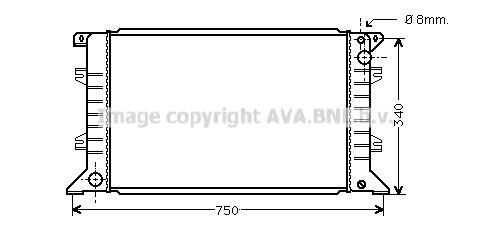 Radiateur moteur (Radiateur de refroidissement) AVA Deutschland GmbH FD2209