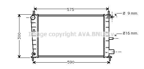 Radiateur moteur (Radiateur de refroidissement) AVA Deutschland GmbH FD2217