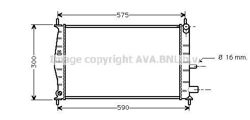 Radiateur moteur (Radiateur de refroidissement) AVA Deutschland GmbH FD2218