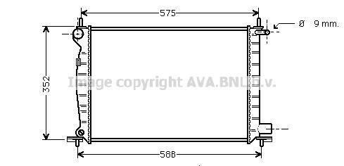 Radiateur moteur (Radiateur de refroidissement) AVA Deutschland GmbH FD2225