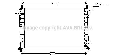 Radiateur moteur (Radiateur de refroidissement) AVA Deutschland GmbH FD2266