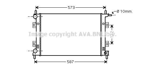 Radiateur moteur (Radiateur de refroidissement) AVA Deutschland GmbH FD2399