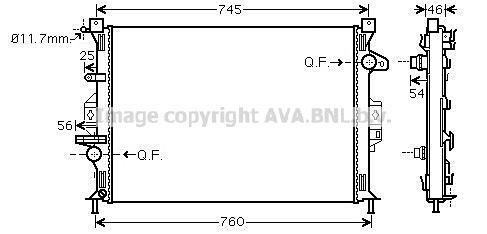 Radiateur moteur (Radiateur de refroidissement) AVA Deutschland GmbH FD2421