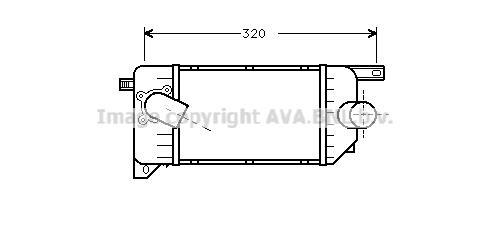 Intercooler, échangeur (Refroidisseur d'air) AVA Deutschland GmbH FD4214