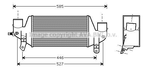Intercooler, échangeur (Refroidisseur d'air) AVA Deutschland GmbH FD4313