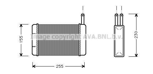 Radiateur moteur (Radiateur de refroidissement) AVA Deutschland GmbH FD2209