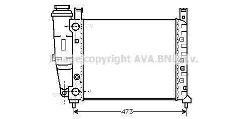 Radiateur moteur (Radiateur de refroidissement) AVA Deutschland GmbH FT2047