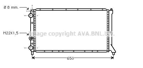 Radiateur moteur (Radiateur de refroidissement) AVA Deutschland GmbH FT2051