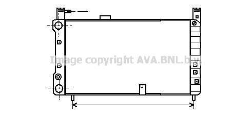 Radiateur moteur (Radiateur de refroidissement) AVA Deutschland GmbH FT2054