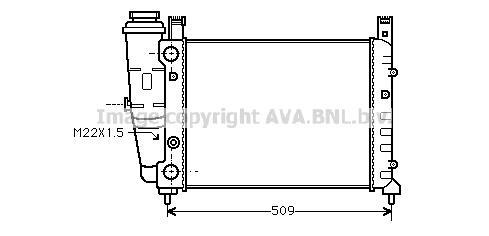 Radiateur moteur (Radiateur de refroidissement) AVA Deutschland GmbH FT2060